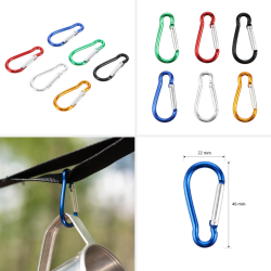 NC1700 Abisal CARABINER SET 6 PCS NILS CAMP