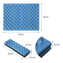 NC1718 Abisal BLUE MINI FOLDING MAT NILS CAMP