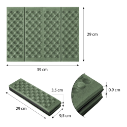 NC1718 Abisal GREEN MINI FOLDING MAT NILS CAMP