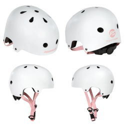 903282 Helmet Powerslide  Urban white-pink Size 51-54