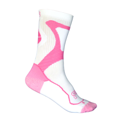 FRSO-N-WH-PK-S SEBA FR - NANO SPORT SOCKS - WHITE/PINK - 36-38