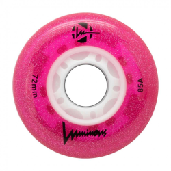 LUWL-LU72-GL-PK SEBA LUMINOUS - LED WHEELS - GLITTER PINK - 72mm/85A - x4