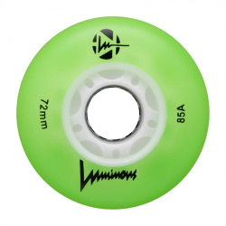 LUWL-LU72-GR-AP-GW SEBA LUMINOUS - LED WHEELS - 72mm/85A - GREEN APPLE GLOW - x4