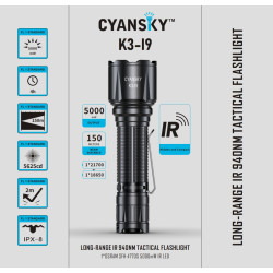 K3-I9 Lanterna Cyansky