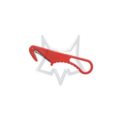 FX-639 RD FOX KNIFE RESCUE CUTTER STAINLESS STEEL 420 RED