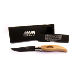 2018 MAM IBERICA’S POCKET KNIFE WITH BLACK TITANIUM,LIGHT WOOD HANDLE