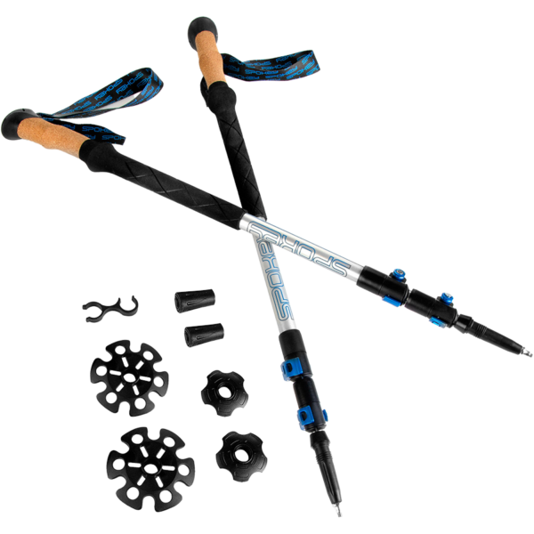 Palica pentru trekking și drumeții, accesoriu sportiv pentru activități în natură