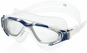 Ochelari de înot AQUA SPEED BORA col.10(077) cu un design modern, rame negre și lentile transparente, ideal pentru sportivi de toate nivelurile.