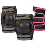 Set de protecții Playlife Joker galben Tri-Pack, compus din paleți, genunchiere și încheieturi, pentru sporturi și activități fizice.
