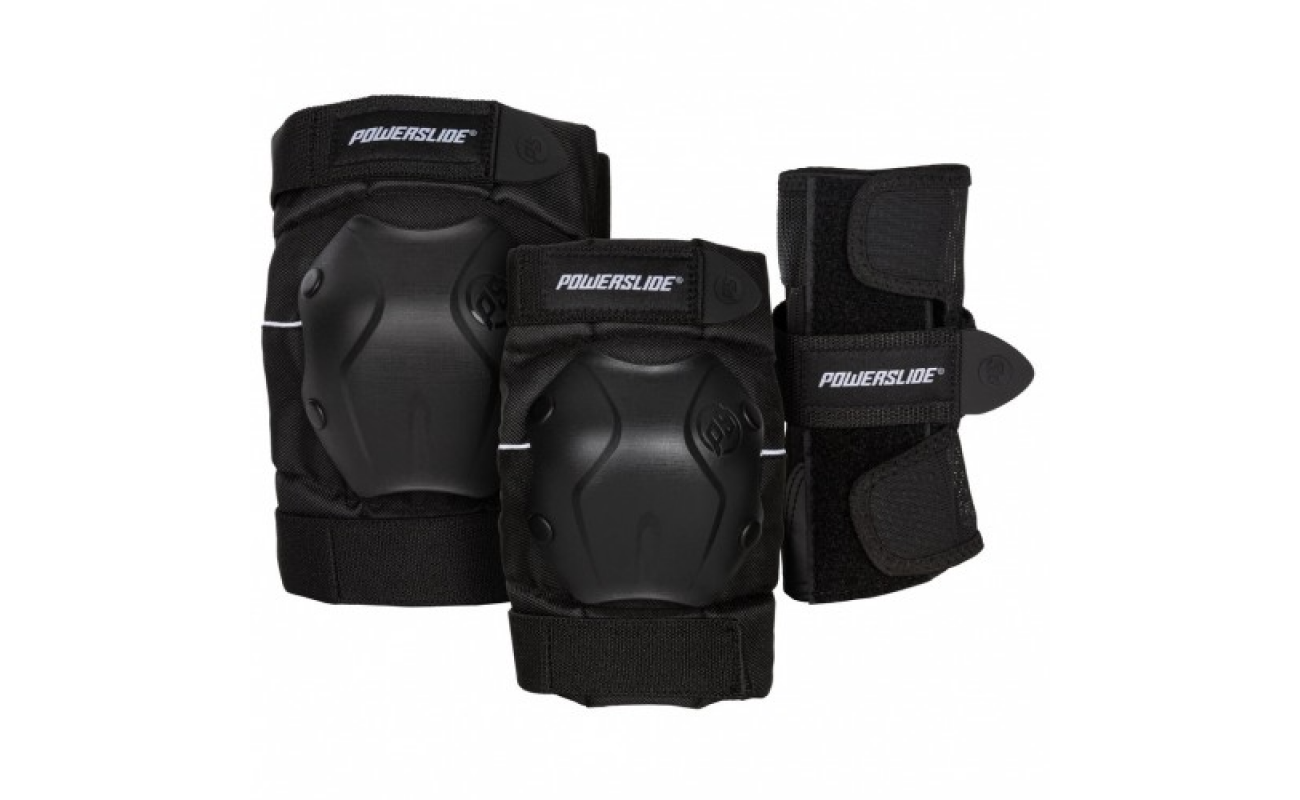 Protecție Powerslide Standard negru pentru skate, echipament de protecție sportivă pentru skateboarding și sporturi extreme