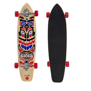 Longboard Playlife Cherokee cu design modern, roți de calitate și o platformă robustă, ideal pentru plimbări și trucuri în parc.