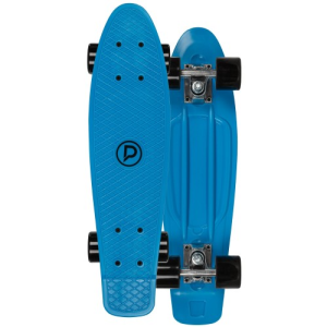 Peniobord Playlife Vinylboard 22*6 Cyan-Negru, design modern, platformă rezistentă, roți colorate, ideal pentru distracție și transport urban.