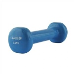 Dumbbell din vinil Abisal de 0,5 kg, ideal pentru exerciții de forță și tonifiere, cu un design compact și ergonomic.