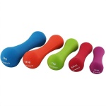 Dumbbell din neopren Abisal de 1.5 kg HMS, cu un design ergonomic și antiderapant, ideal pentru antrenamentele de forță și tonifiere.