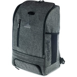 Imaginea prezintă un set de mingi de rugby de culoare albastră și albă, potrivite pentru sport și jocuri sportive.