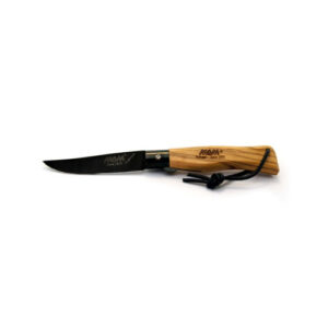 Cuțit de buzunar MAM DOURO complet din titan negru cu buclă din piele cod 2212