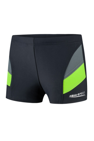 Costum de baie pentru copii AQUA SPEED ANDY, mărimea 134, culoarea 38, prezentat pe un fundal alb.