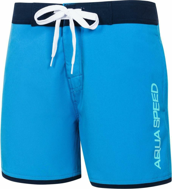 Costume de baie AQUA SPEED EVAN JUNIOR pentru băieți, 8/10 ani, de culoare albastră, cu un design modern și logo AQUA SPEED.