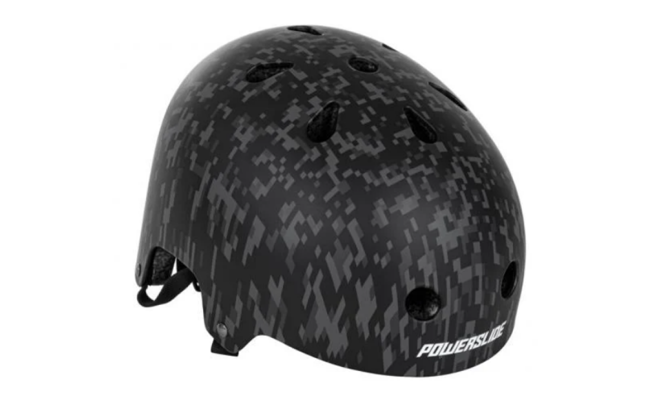 Casca Powerslide Pro Urban Camo2, mărimea 58-61, cod 903283, pentru echipamente sportive de skateboarding și patinaj, cu design urban în camuflaj