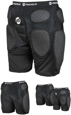 Shorts de protecție Powerslide Standart mărimea L, design ergonomic, utilizate pentru sporturi de apărare.