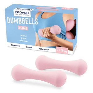 Ghete de sport Spokey cu greutăți de 2 kg fiecare, model BONE, ideale pentru antrenamente acasă sau la sală.