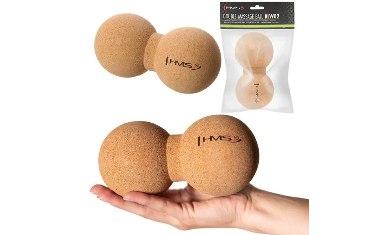 Minge de masaj din plută HMS Abisal dublă, cod BLW02, utilizată pentru relaxare și sport în sală sau acasă