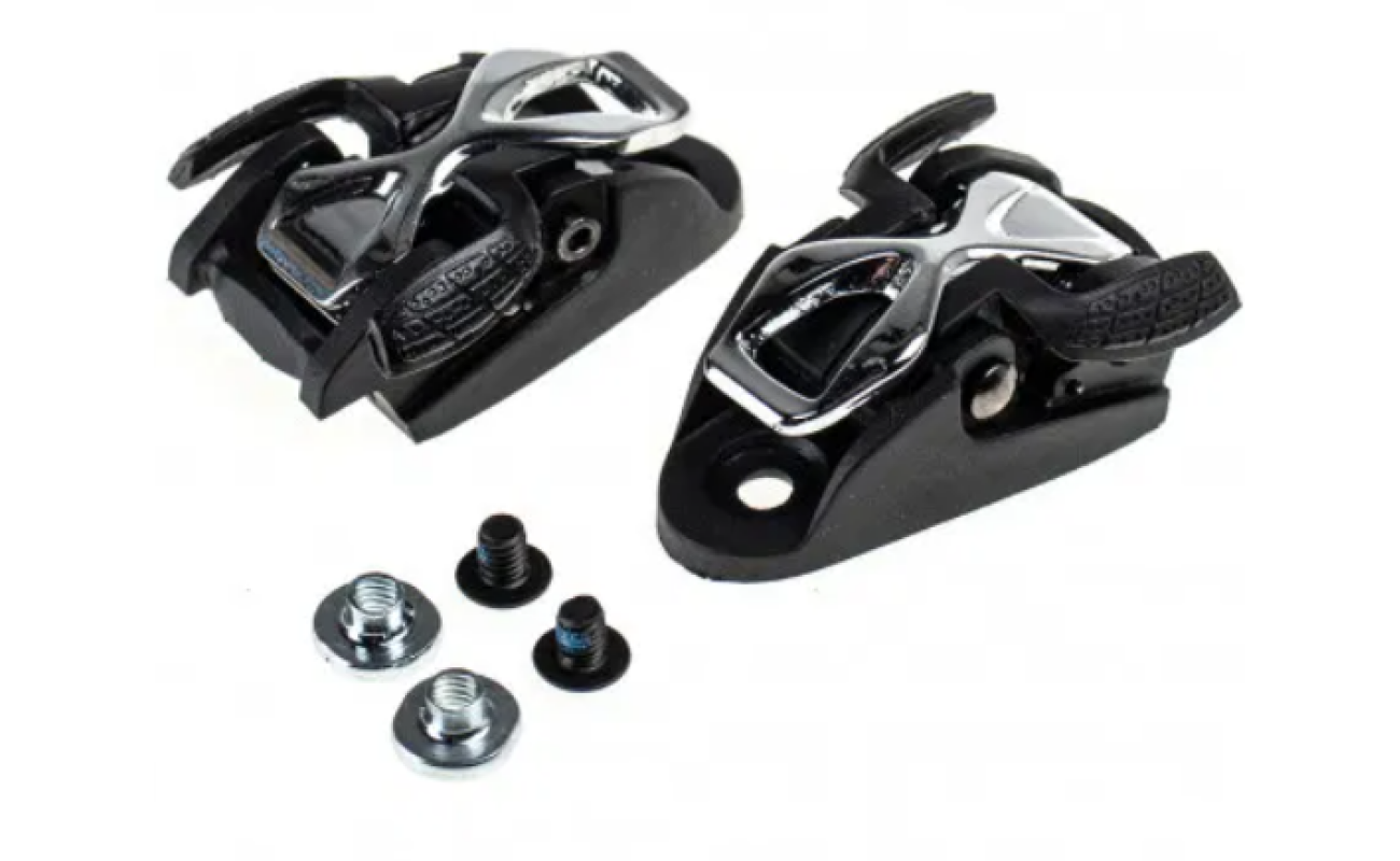 Set de catarame Seba Spider argintii x2 cu șuruburi inclus.