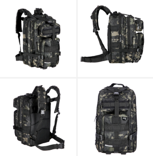 Rucsac CBT7204 Abisal BLACK MORO DEFENDER, design modern, fabric rezistent, compartimente pentru echipamente sportive.