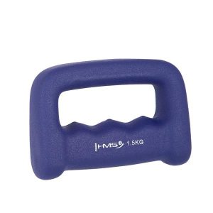 Dumbbell din neopren albastru închis, model CK15 Abisal, greutate 1.5 kg, utilizat pentru antrenamente de forță, disponibil în magazinul de echipamente sportive.