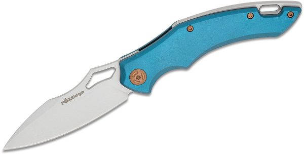 Cuțitul pliabil FE-030 FOX KNIFE EDGE SPARROW, cu sistem de blocare liner lock, prezentat într-un aspect elegant, destinat pasionaților de sporturi în aer liber.