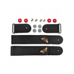 Set de cureau de alimentare UFR Powerstrap DD cu buclă și șuruburi, culoare neagră, 463mm, pentru distribuitor SEBA, dimensiuni 43/44.