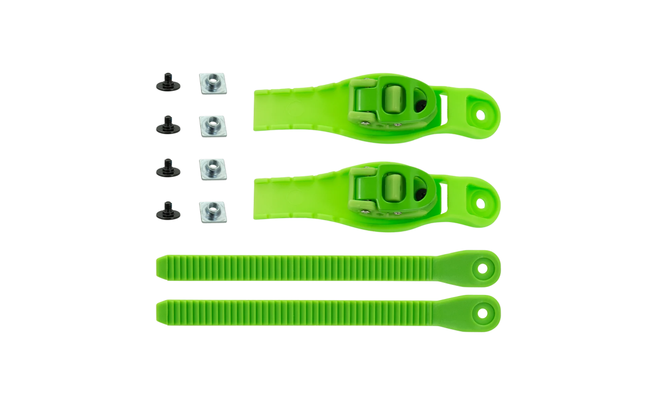 Cabluri de prindere medii EZX SEBA de culoare verde, cu lungimea de 190mm, vândute în pereche.