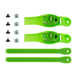 Cabluri de prindere medii EZX SEBA de culoare verde, cu lungimea de 190mm, vândute în pereche.