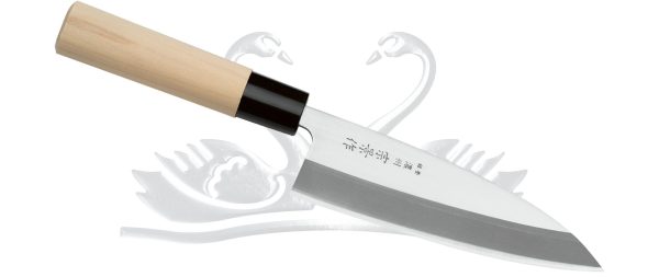 Cuțit de pește FOX DEBA HH03/16.5, cu lamă ascuțită și mâner ergonomic, prezentat pe fundal alb, ideal pentru pescuit.