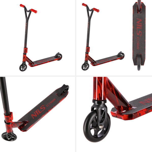 Scooter HS112 Abisal de la Nils Extreme, cu un design modern și culori vibrante, ideal pentru tineri și activități în aer liber, expus pe un fundal alb.