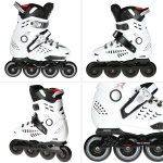 Patine pentru slalom în linie NILS EXTREME Abisal, model alb, mărimea 44.