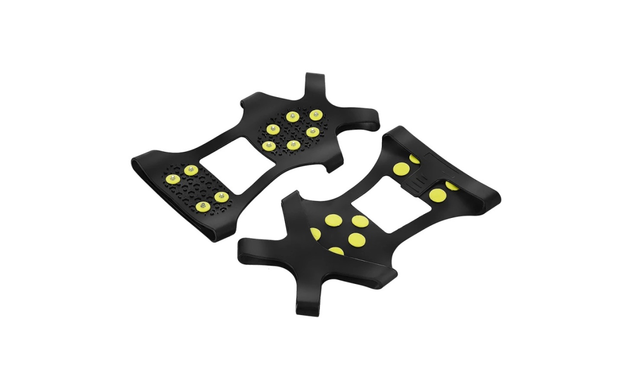 Mânere anti-derapante de culoare neagră, mărimea L, pentru echipamente sportive NC1702 Abisal, marca NILS CAMP.