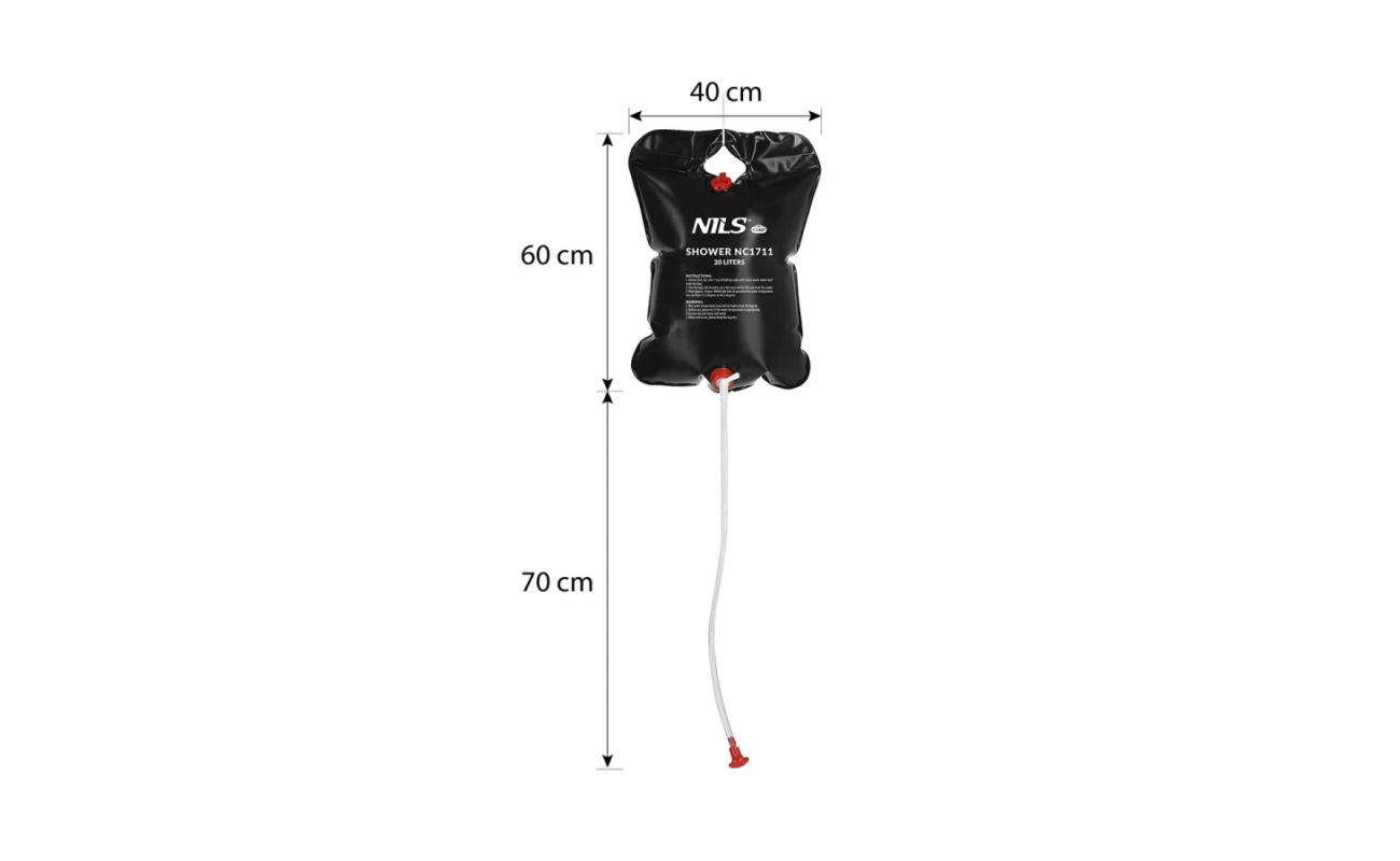 Duș portabil Abisal PORTABLE SHOWER 20L NILS CAMP cod NC1711, produs pentru echipament sport și camping