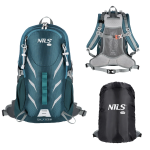 Rucsac turistic verde pentru drumeții Abisal BACKPACK TOURIST GREEN GHOSTER 20L NILS CAMP cod NC1942, geantă de sport pentru aventuri în natură