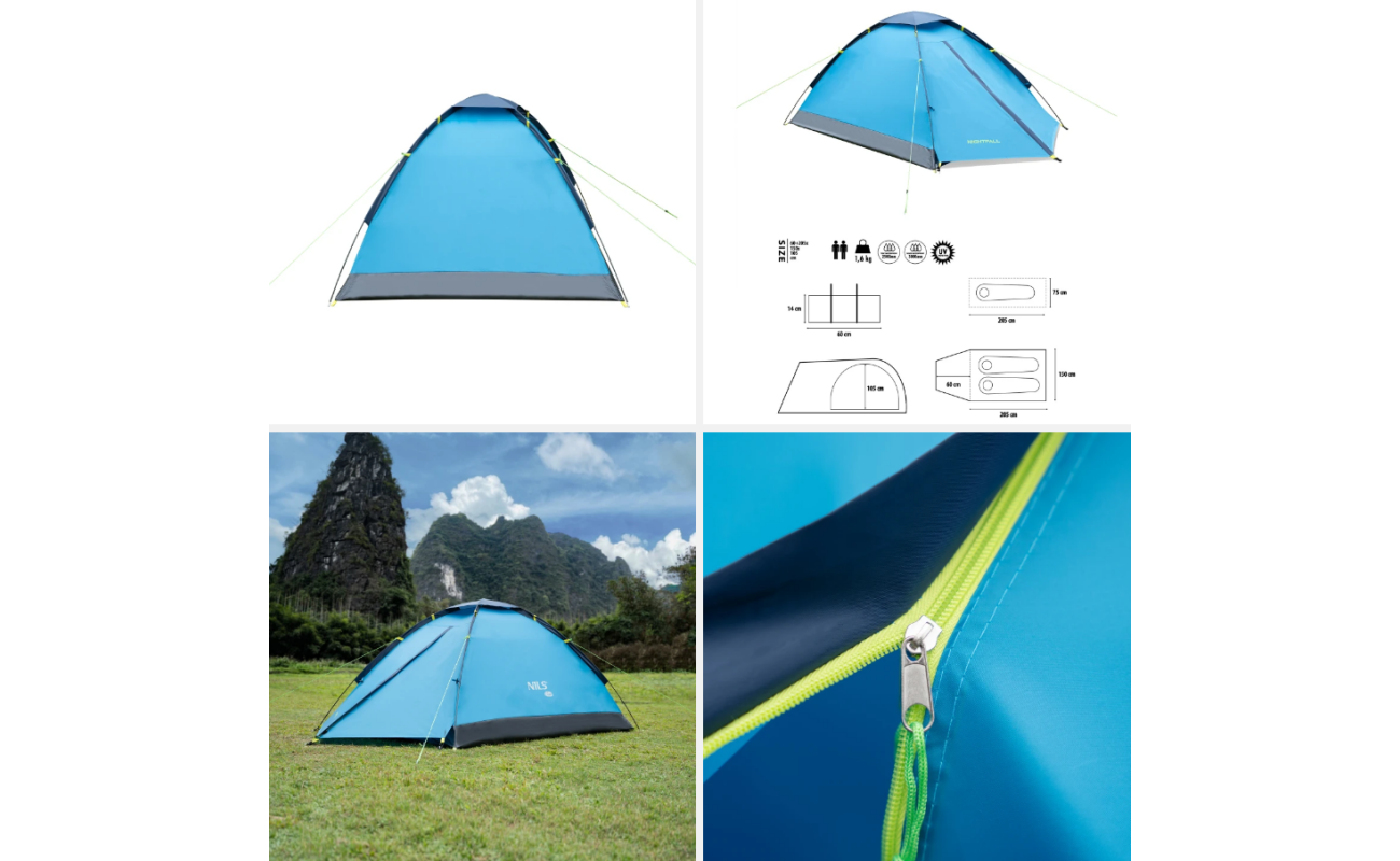 Minge de volei portabilă pentru sport în aer liber, culoare albastră și albă, disponibilă în magazinul de echipamente sportive