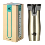 Cană termică NILS CAMP Abisal Gold, cod NCC03, pentru băuturi calde sau reci, disponibilă în magazinul de echipamente sportive