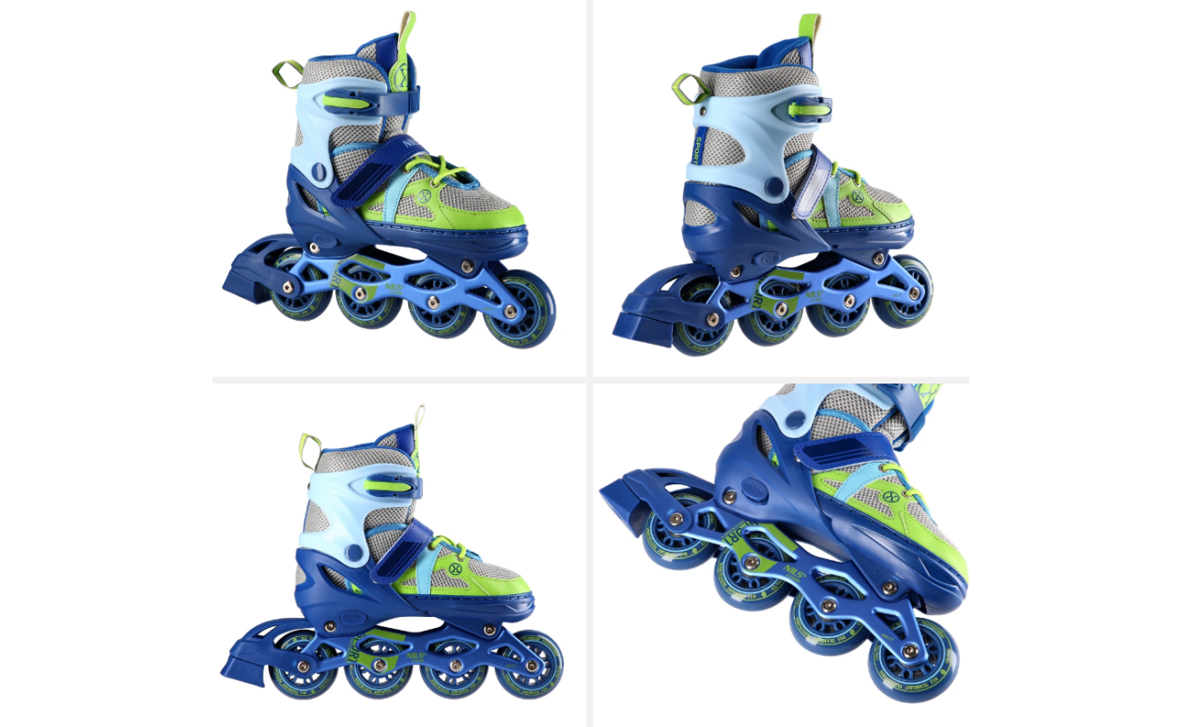 role NILS EXTREME alb-albastru pentru sport, cod NJ1828A Abisal, pantofi sport albi și albaștri pentru sport, cu talpă cubică și design modern