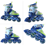 role NILS EXTREME alb-albastru pentru sport, cod NJ1828A Abisal, pantofi sport albi și albaștri pentru sport, cu talpă cubică și design modern