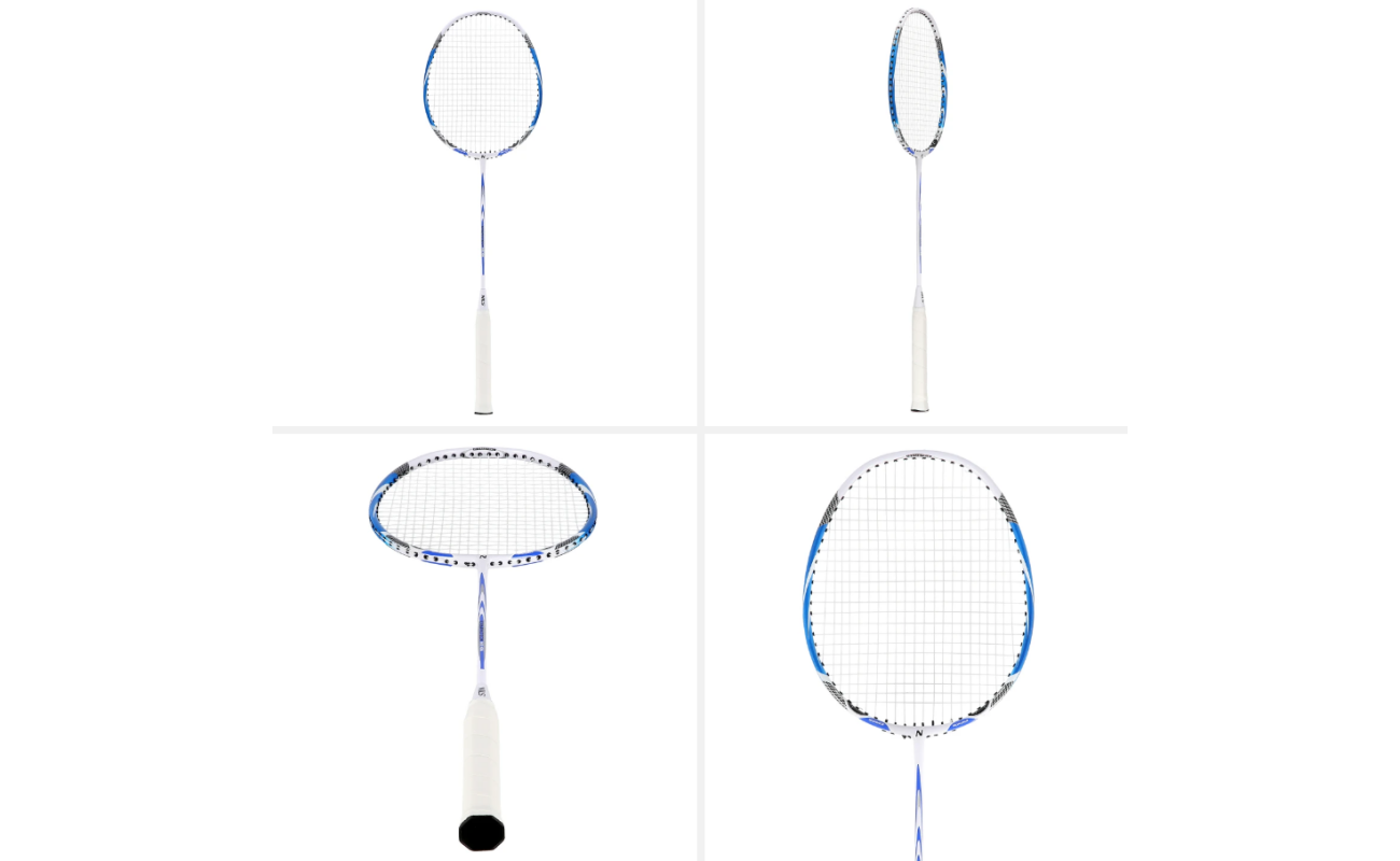 Rachetă de tenis în stil modern, utilizată pentru jocuri sportive.