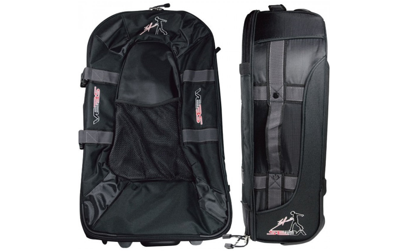 Rucsac mare negru SEBA, model SBG-TRYL-BK, ideal pentru transportul echipamentului sportiv.