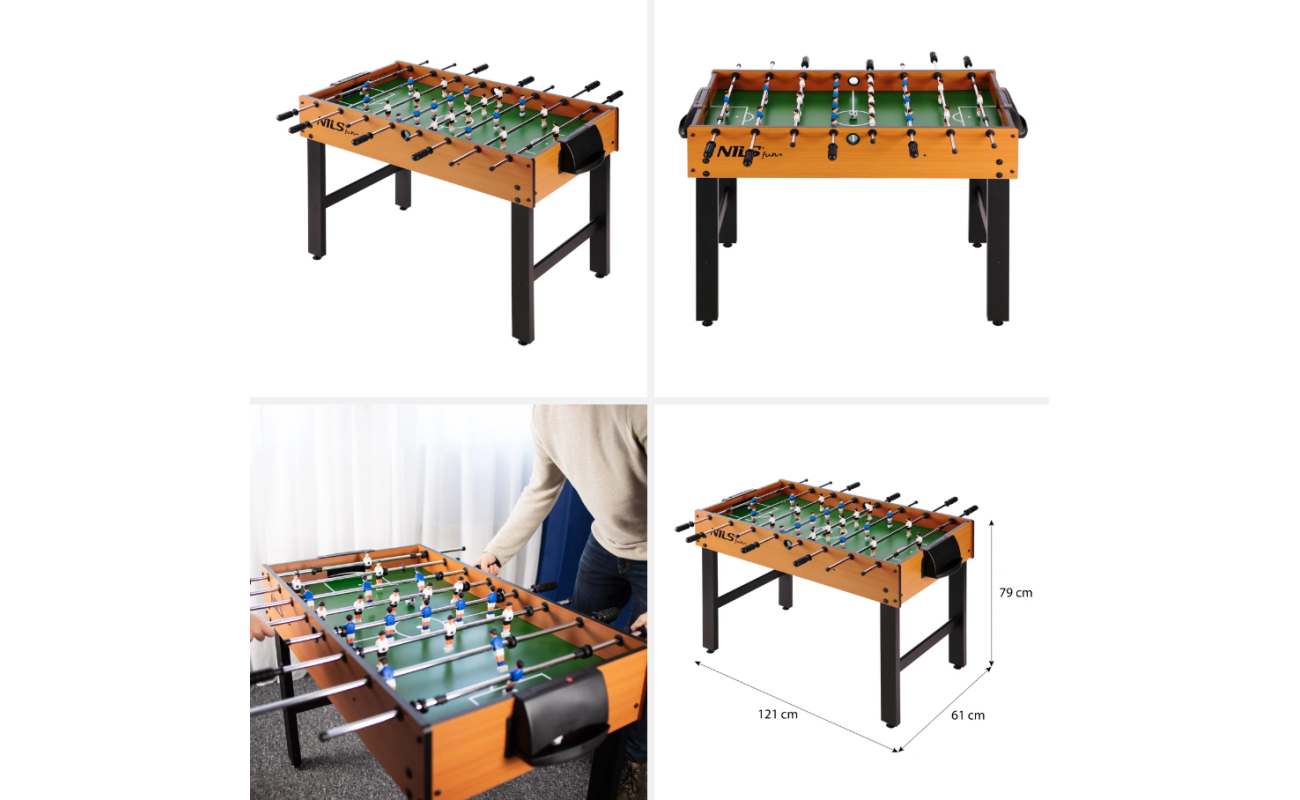 Minge de fotbal de masă NILS FUN ARENA 2, cod SDGP Abisal, produs pentru echipamente sportive