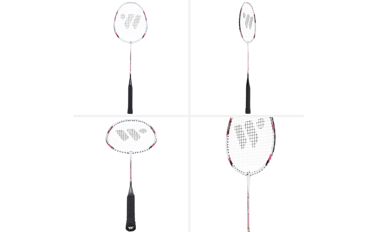 Raquette de badminton WISH STEELTEC 9 roșie, cod Abisal, pentru sport de performanță