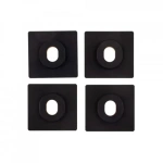 Greutăți de fitness negre pentru antrenament în sala de sport