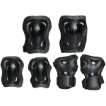 Set de protecție pentru copii Rollerblade SKATE GEAR JUNIOR 3 PACK NEGRU S - genunchiere, elbowshiere, protecție pentru încheieturi