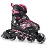 Roleblade Thunder G negre și roză, produs de echipament sportiv pentru activități pe role, pentru distractie și exerciții în aer liber